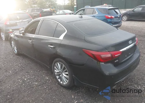 2018 Infiniti Q50 3.0T Luxe z USA, uszkodzony, nr VIN JN1EV7AR0JM433456